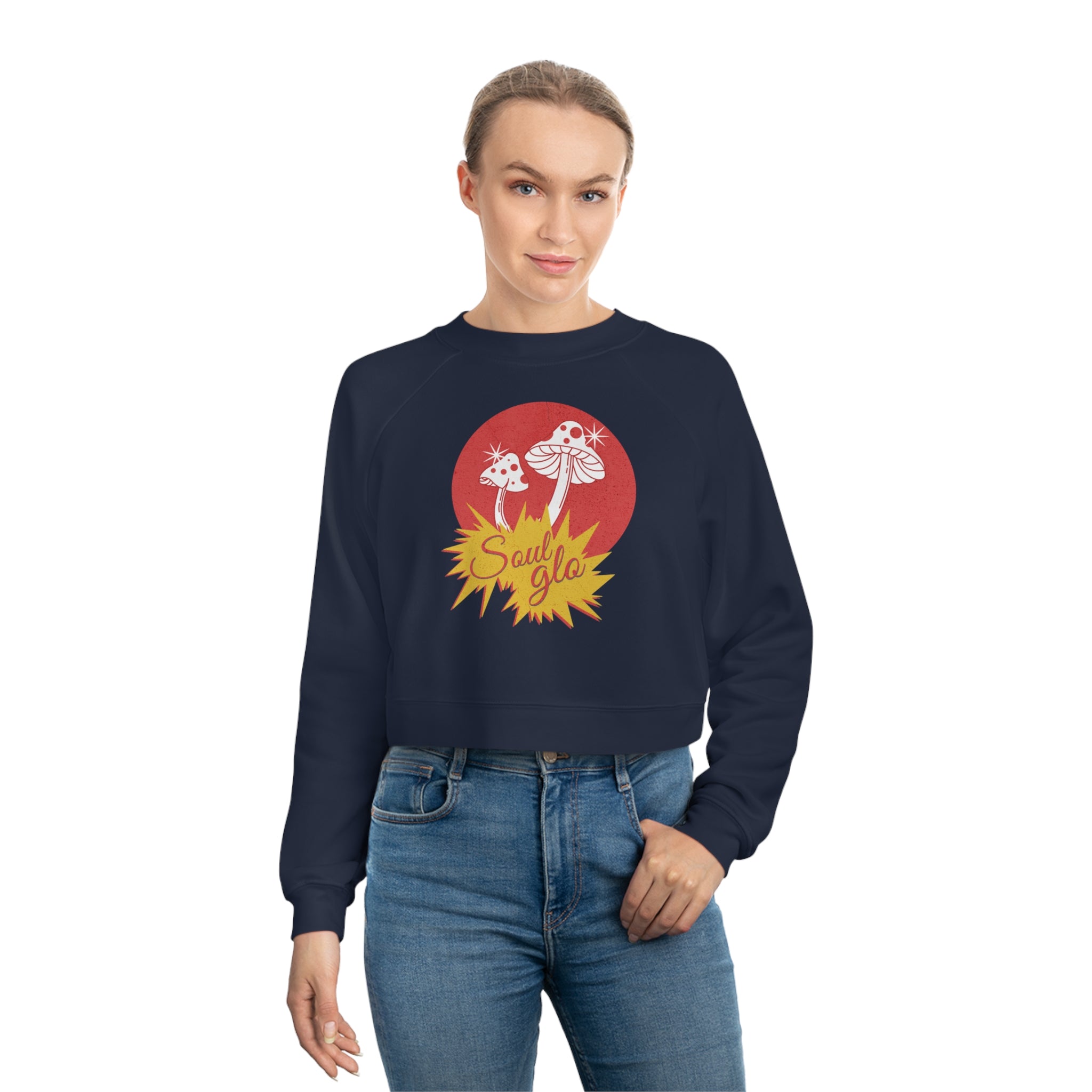 Soul Glo - Women's Cropped Fleece Pullover